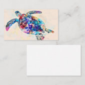 Waterverf Hawaiiaanse Zee Turtle Visitekaartje (Voorkant / Achterkant)