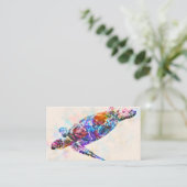 Waterverf Hawaiiaanse Zee Turtle Visitekaartje (Staand voorkant)