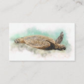 Waterverf Hawaiiaanse Zee Turtle Visitekaartje (Voorkant)