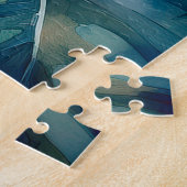 Waterverf Hawaiian Garden Tropical Hibiscus Legpuzzel (Zijkant)