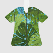 Waterverf Hawaiian Monstera Leaf Aloha Shirt Ornament (voorkant)