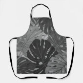 Waterverf Hawaiian Monstera Leaf Tropical - Grey Schort (Voorkant)