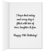 Waterverf Heart 17th Birthday Granddochter (Binnen (Rechts))