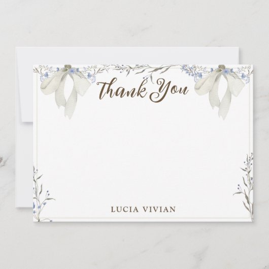 Waterverf Heart & Cherry op de top bedankje Bedankkaart (Voorkant)