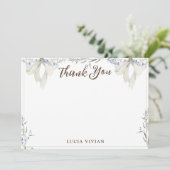 Waterverf Heart & Cherry op de top bedankje Bedankkaart (Staand voorkant)