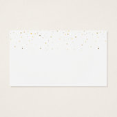 Waterverf Heart Gold Sprinkles Gift Kaart (Achterkant)