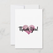 WATERVERF HEART - Hartelijk dank Bedankkaart (Voorkant)