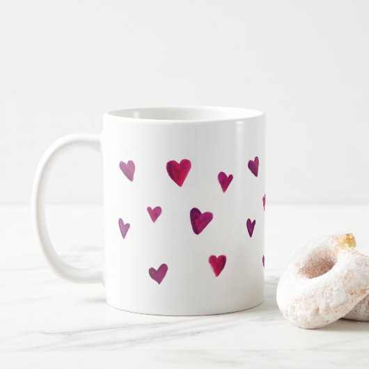 Waterverf Heart Melody Koffiemok (Met donut)