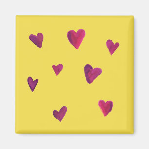 Waterverf Heart Melody Magnet