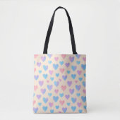 Waterverf Heart Pattern Canvas Bag Tote Bag (Voorkant)