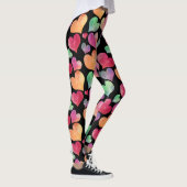 Waterverf Heart Pattern Cute Girly Colorful Leggings (Rechts)