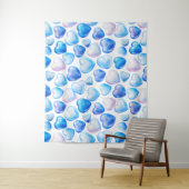 "Waterverf Heart Tapestry voor Cozy Spaces" Wandkleed (In situ)