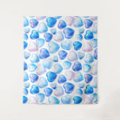 "Waterverf Heart Tapestry voor Cozy Spaces" Wandkleed (Voorkant)