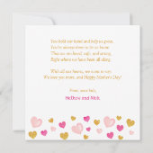 Waterverf Hearts Arch|1 Foto| Moederdag Kaart (Achterkant)