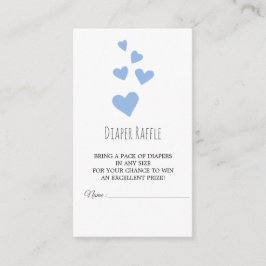 Waterverf Hearts Boy Luier Raffle Kaart