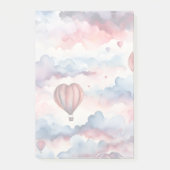 Waterverf Hearts Hete Luchtballon Post-it® Notes (Voorkant)
