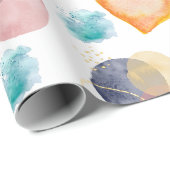 Waterverf Hearts Style Cadeaupapier (Rol Hoek)