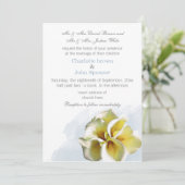 waterverf heda lily Floral bruiloft Kaart (Staand voorkant)