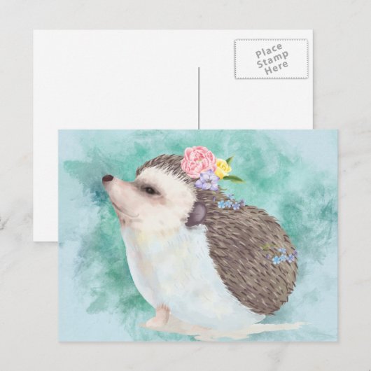 Waterverf Hedegel Briefkaart (Voorkant / Achterkant)