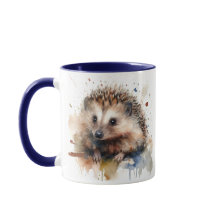 Waterverf Hedgehog mok