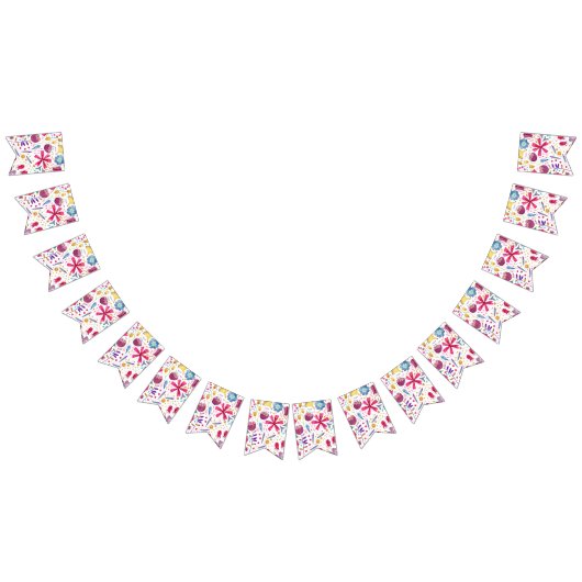 Waterverf Hedgerow Flowers Vlaggetjes (Alle)