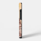 Waterverf heeft ongelukkige bruinkoolbrij weggegoo iPhone hoesje (Linkerkant)