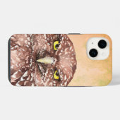 Waterverf heeft ongelukkige bruinkoolbrij weggegoo iPhone hoesje (Achterkant horizontaal)