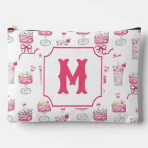 Waterverf Heet Roze Mahjong Cocktails Monogram Etui
