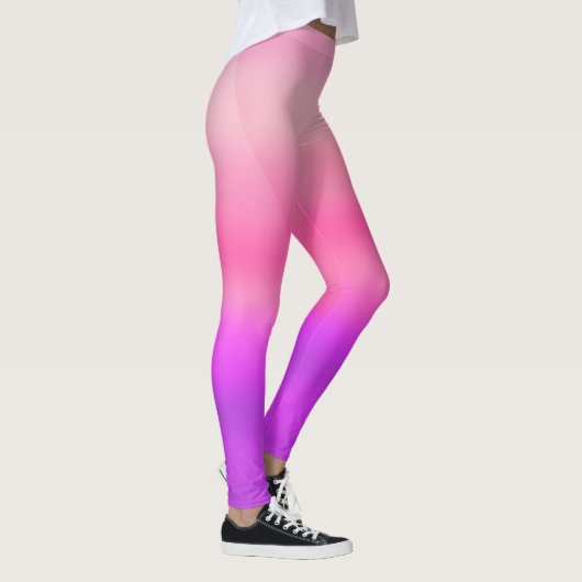 Waterverf Heet Roze Modern Leggings (Rechts)