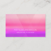 Waterverf Heet Roze Modern Visitekaartje (Voorkant)