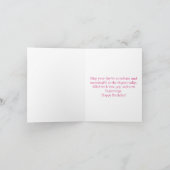 Waterverf Heet Roze Tulp Verjaardag Grootmoeder Bedankkaart (Binnen)