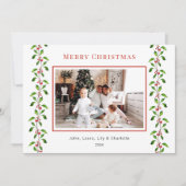 Waterverf heiligdommen en groene kerstfoto aankondiging (Voorkant)