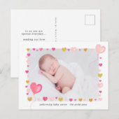 waterverf hekelt kleurrijke rand Foto Briefkaart (Voorkant / Achterkant)