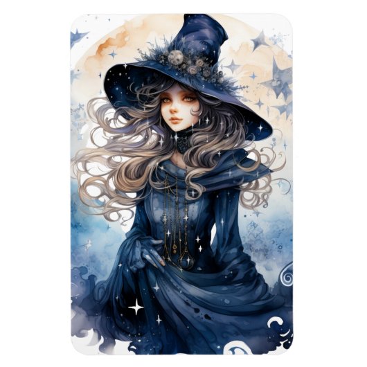 Waterverf heks [2] magneet (Verticaal)