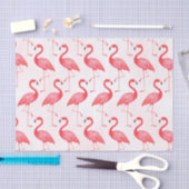 Waterverf helder roze Flamingo patroon Tissuepapier (Craft)