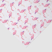 Waterverf helder roze Flamingo patroon Tissuepapier (Detail)