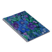 Waterverf heldere handgetekende bloemen floraal do notitieboek (Rechterzijde)