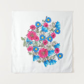Waterverf heldere wildbloemen wandkleed (Voorkant (horizontaal))