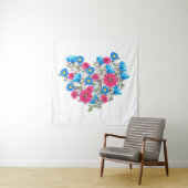 Waterverf heldere wildbloemen wandkleed (In situ)