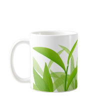 Waterverf heldergroene bladeren