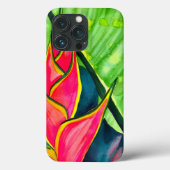 Waterverf heliconia tropische bloem Case-Mate iPhone case (Achterkant)