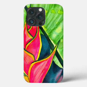 Waterverf heliconia tropische bloem Case-Mate iPhone case