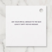 Waterverf Helikopter Partij blauw Bedankjes Labels (Achterkant)