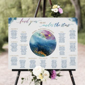 Waterverf Hemels Tafelstoelindeling Bord Poster