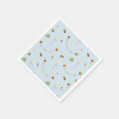 Waterverf hemelsblauw servet (Hoek)