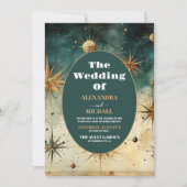 Waterverf Hemelse bruiloft Kaart (Voorkant)