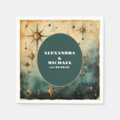 Waterverf Hemelse bruiloft Servet (Voorkant)