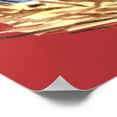 Waterverf Hen Boerderij Fresh Eggs Poster (Hoek)