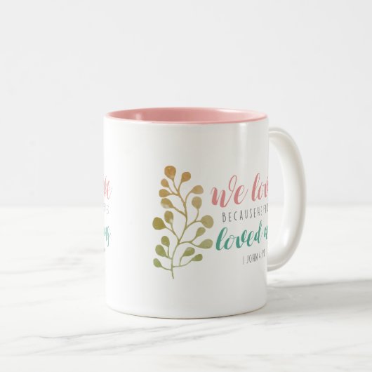 Waterverf Herb Christelijke Bijbelse mok (Voorkant rechts)