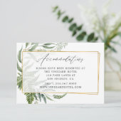 Waterverf Herbarium Geometrische bruiloft Informatiekaartje (Staand voorkant)